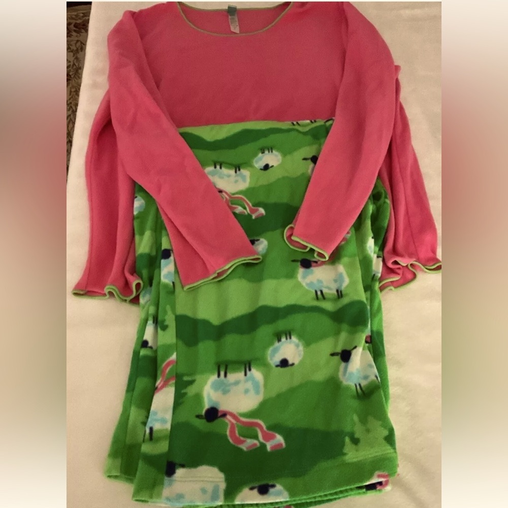HUE FLEECE PAJAMA SET LARGE
